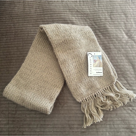 Cloud spun by Hansen Tan Knit Fringed Scarf - Picture 2 of 10